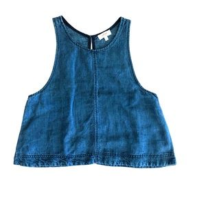 Drapey wilfred lightweight denim tank top